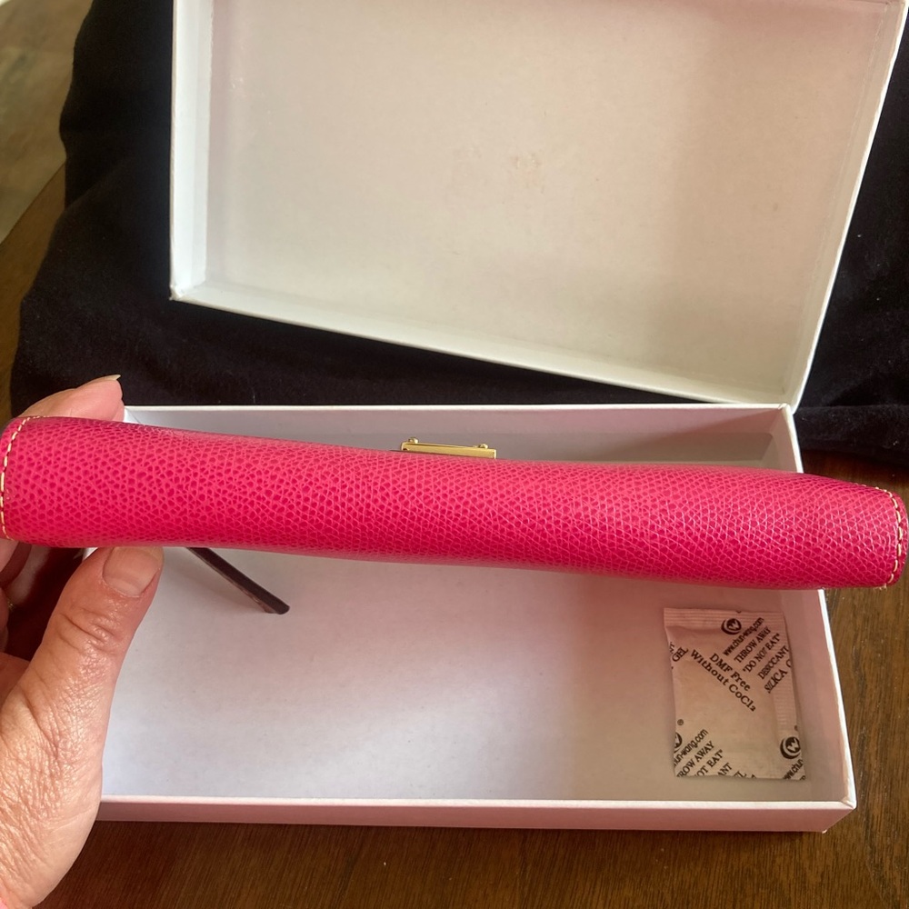 Dooney & Bourke Fuchsia Wallet with Gold Accents - Picture 2 of 4